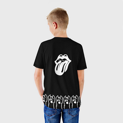 Детская футболка Rolling Stones: cat rock / 3D-принт – фото 4