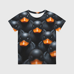 Детская футболка Черные уточки
