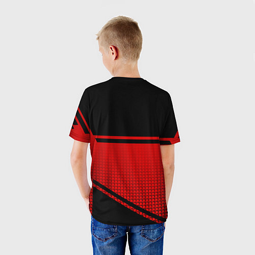 Детская футболка Россия герб геометрия / 3D-принт – фото 4