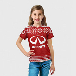 Футболка детская Новогодний Infiniti, цвет: 3D-принт — фото 2