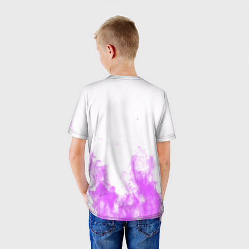 Детская футболка Monster energy neon flame / 3D-принт – фото 4