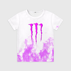 Детская футболка Monster energy neon flame