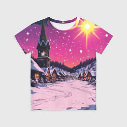 Детская футболка Закат рождества