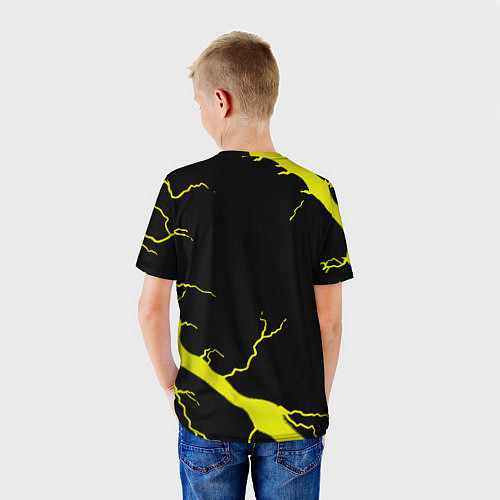 Детская футболка Россия шторм герб / 3D-принт – фото 4