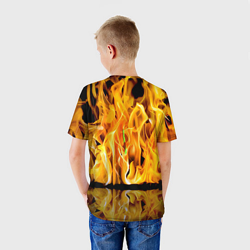 Детская футболка Counter Strike - motto flame / 3D-принт – фото 4