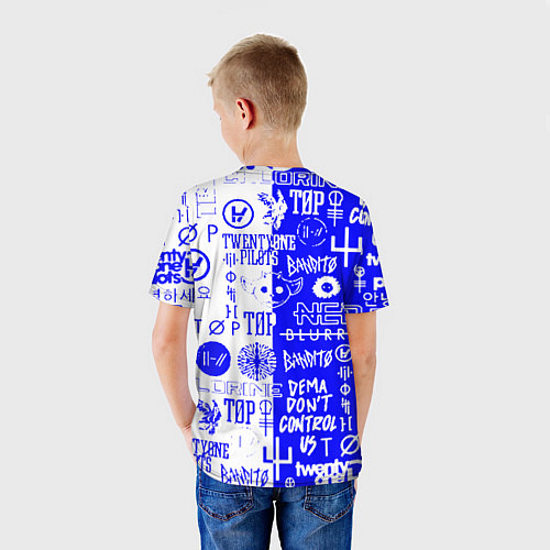 Детская футболка Twenty one pilots лого / 3D-принт – фото 4