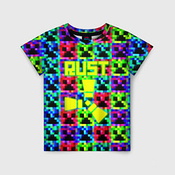 Детская футболка Minecraft x rust