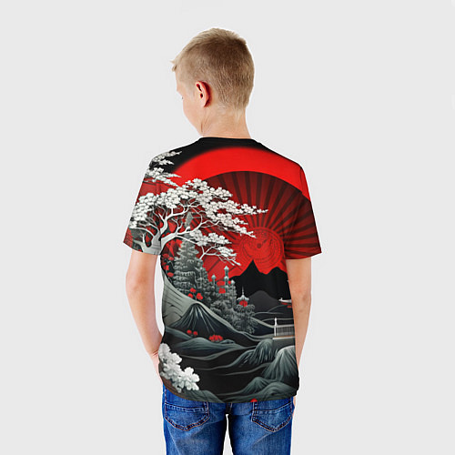 Детская футболка Деревья Японии и природа / 3D-принт – фото 4
