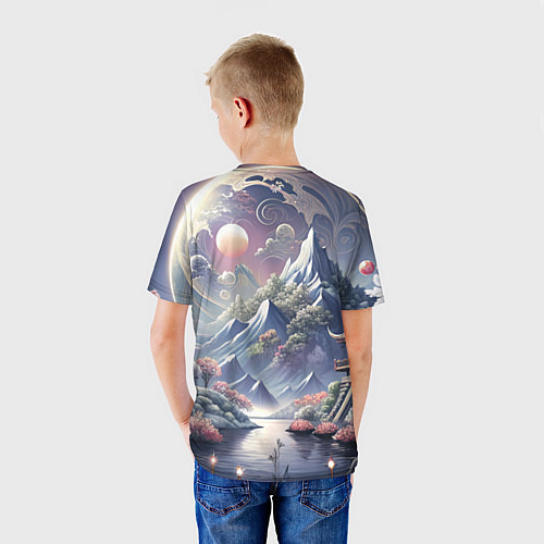 Детская футболка Япония - природа / 3D-принт – фото 4