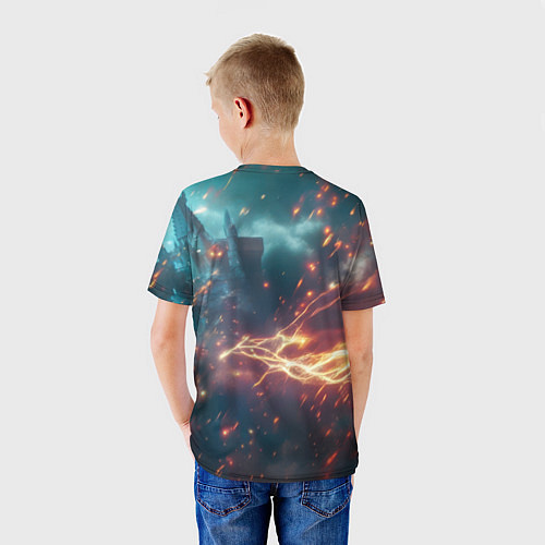 Детская футболка Гарри Поттер и магические искры / 3D-принт – фото 4