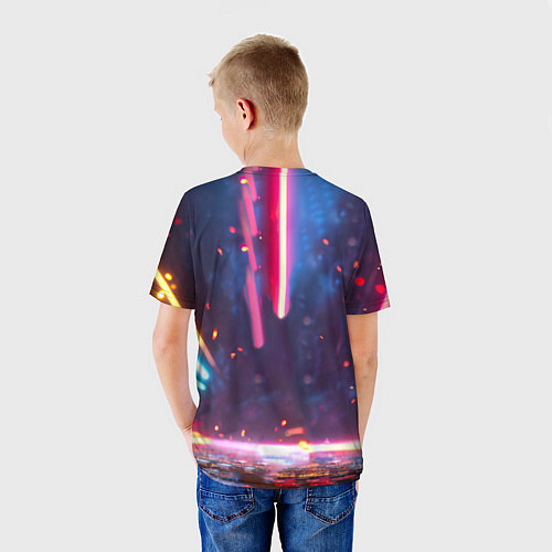 Детская футболка Уточка в неоне / 3D-принт – фото 4