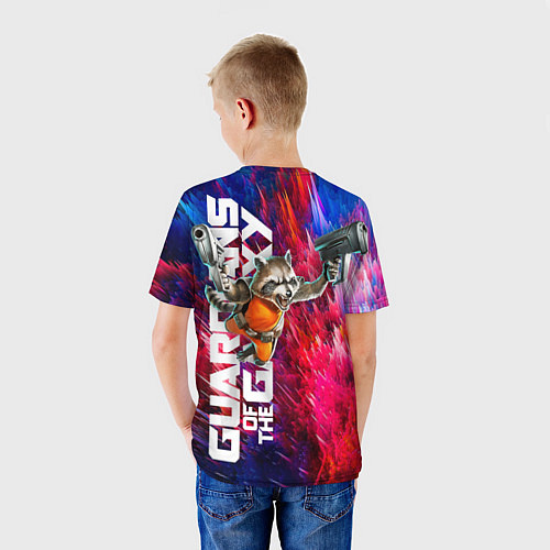 Детская футболка Guardians of the galaxy - Groot and Rocket / 3D-принт – фото 4