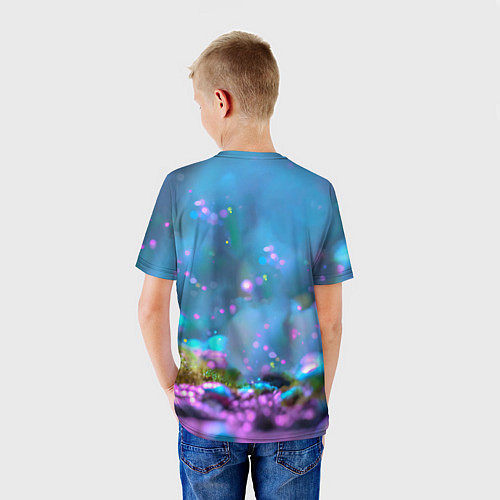 Детская футболка Ёжики в сказаочном лесу / 3D-принт – фото 4