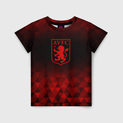 Детская футболка Aston Villa red poly