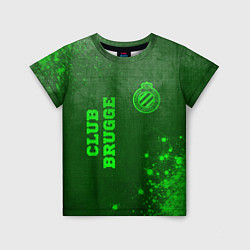 Детская футболка Club Brugge - green gradient вертикально