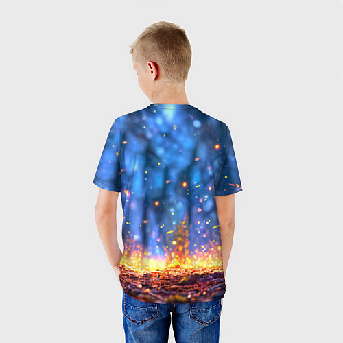 Детская футболка Лосенок в лесу / 3D-принт – фото 4