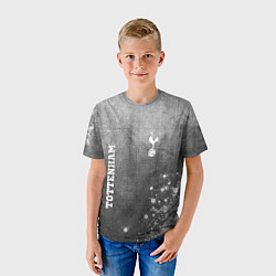 Футболка детская Tottenham - grey gradient вертикально, цвет: 3D-принт — фото 2