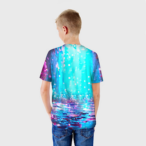 Детская футболка Зайчик в сказочном лесу / 3D-принт – фото 4