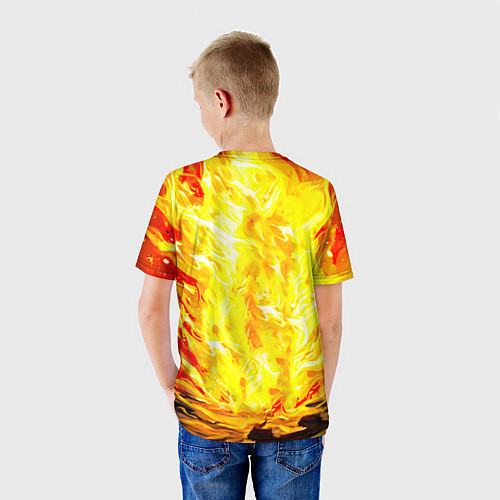 Детская футболка Ослик в огне / 3D-принт – фото 4
