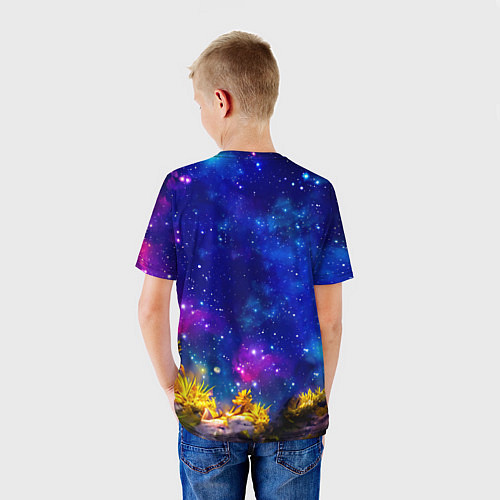 Детская футболка Лемур и звездная ночь / 3D-принт – фото 4