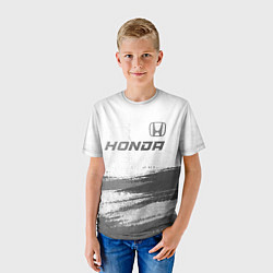 Футболка детская Honda - white gradient посередине, цвет: 3D-принт — фото 2