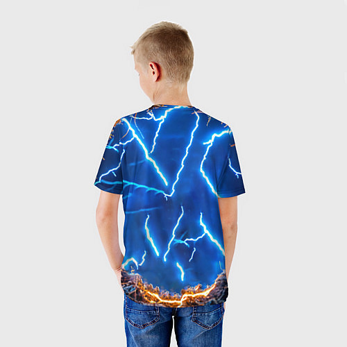 Детская футболка Медведь и молния / 3D-принт – фото 4