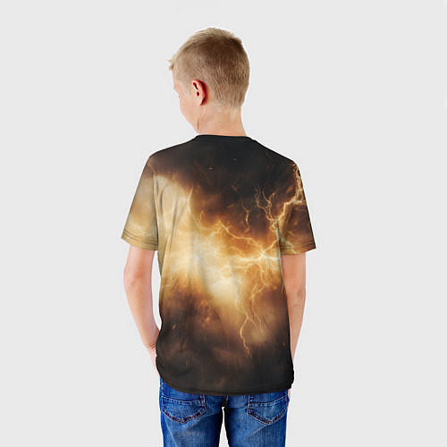 Детская футболка Stronghold сrusader лого и гром / 3D-принт – фото 4