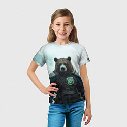 Футболка детская Русский медведь хозяин Тайги, цвет: 3D-принт — фото 2
