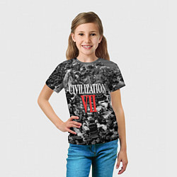 Футболка детская Civilization VII, цвет: 3D-принт — фото 2