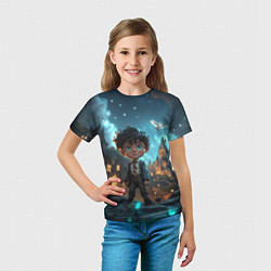 Футболка детская Гарри Поттер арт, цвет: 3D-принт — фото 2