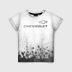 Детская футболка Chevrolet - white gradient посередине