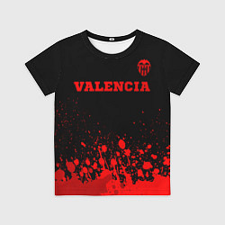 Детская футболка Valencia - red gradient посередине