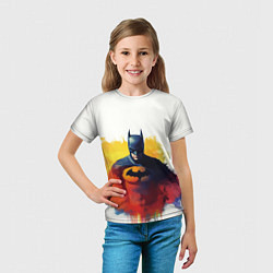 Футболка детская Бэтмен в краске, цвет: 3D-принт — фото 2