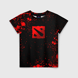 Футболка детская Красные брызги - Dota 2, цвет: 3D-принт