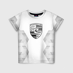 Детская футболка Porsche white poly