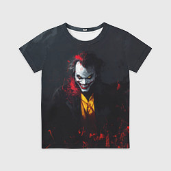 Футболка детская Джокер в красной краске, цвет: 3D-принт