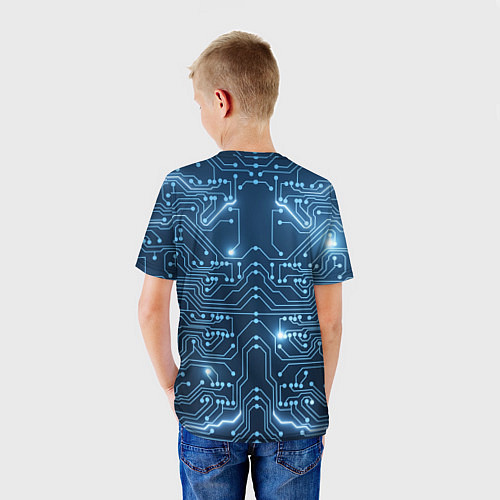Детская футболка Системная плата / 3D-принт – фото 4