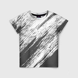 Детская футболка The color is gray and white