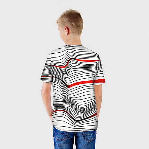 Детская футболка По красной линии / 3D-принт – фото 4