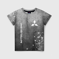 Детская футболка Mitsubishi - grey gradient вертикально