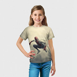 Футболка детская Человек паук в прыжке, цвет: 3D-принт — фото 2