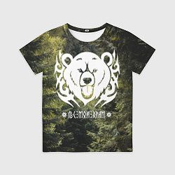Детская футболка Лес мой храм - дух леса медведь Велес