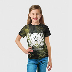Футболка детская Лес мой храм - дух леса медведь Велес, цвет: 3D-принт — фото 2