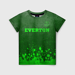 Детская футболка Everton - green gradient посередине