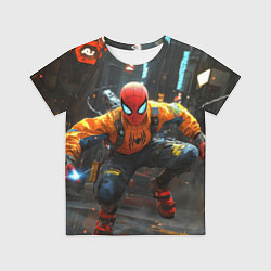 Футболка детская Человек паук бежит, цвет: 3D-принт
