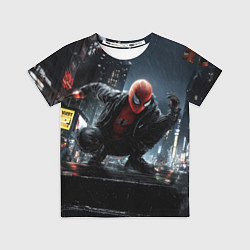 Футболка детская Spiderman night city, цвет: 3D-принт
