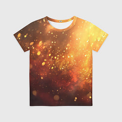 Детская футболка Золотая блестящая текстура