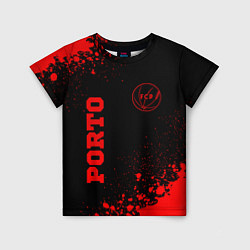 Детская футболка Porto - red gradient вертикально