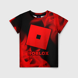 Детская футболка Roblox - red gradient