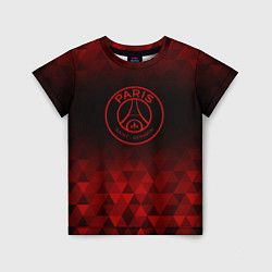 Детская футболка PSG red poly